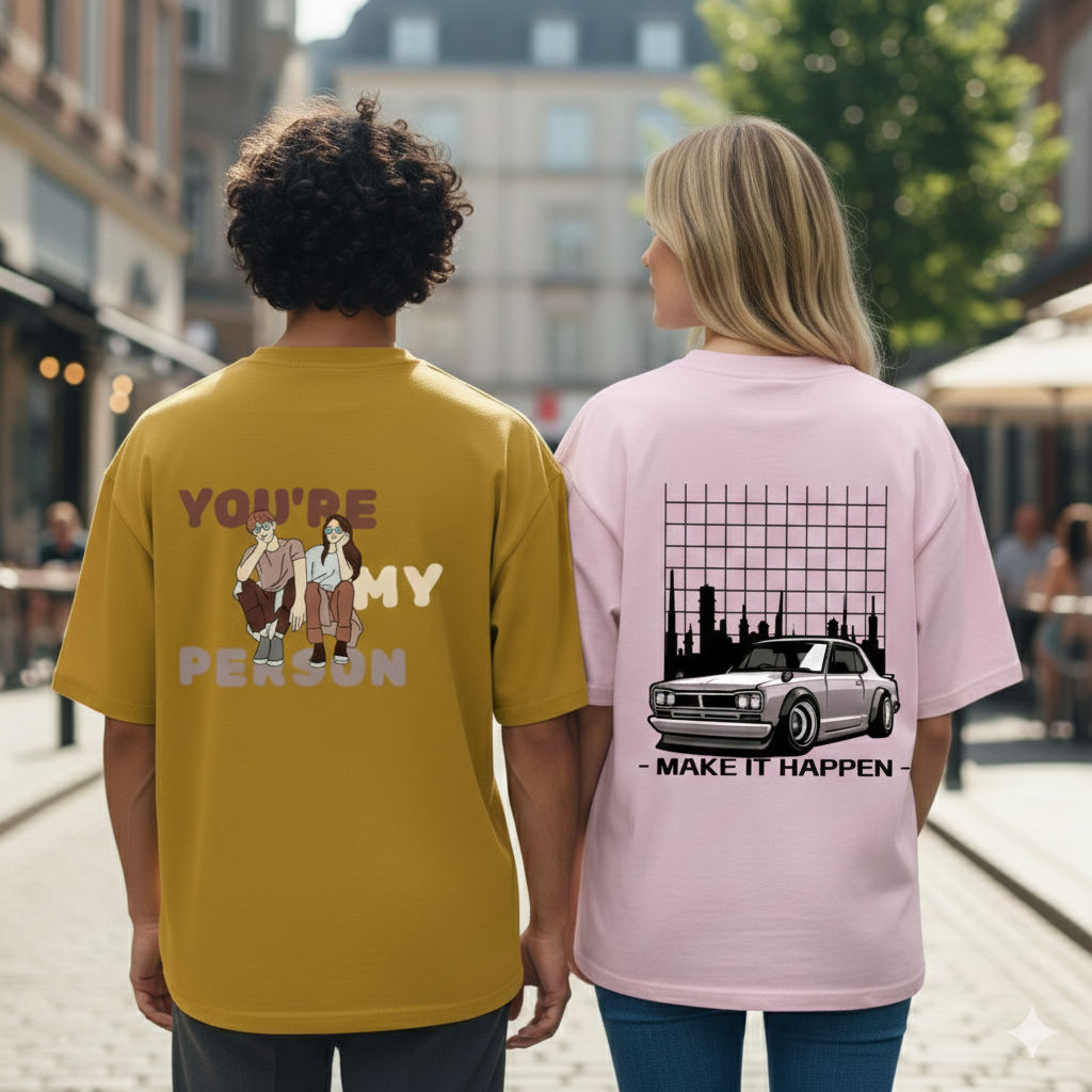 Love in Motion Oversized Tee Combo