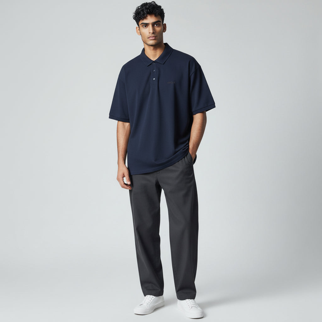 Signature Navy Polo Co-Ord Set