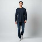 Royal Blue White Men's Full Sleeve T-Shirt