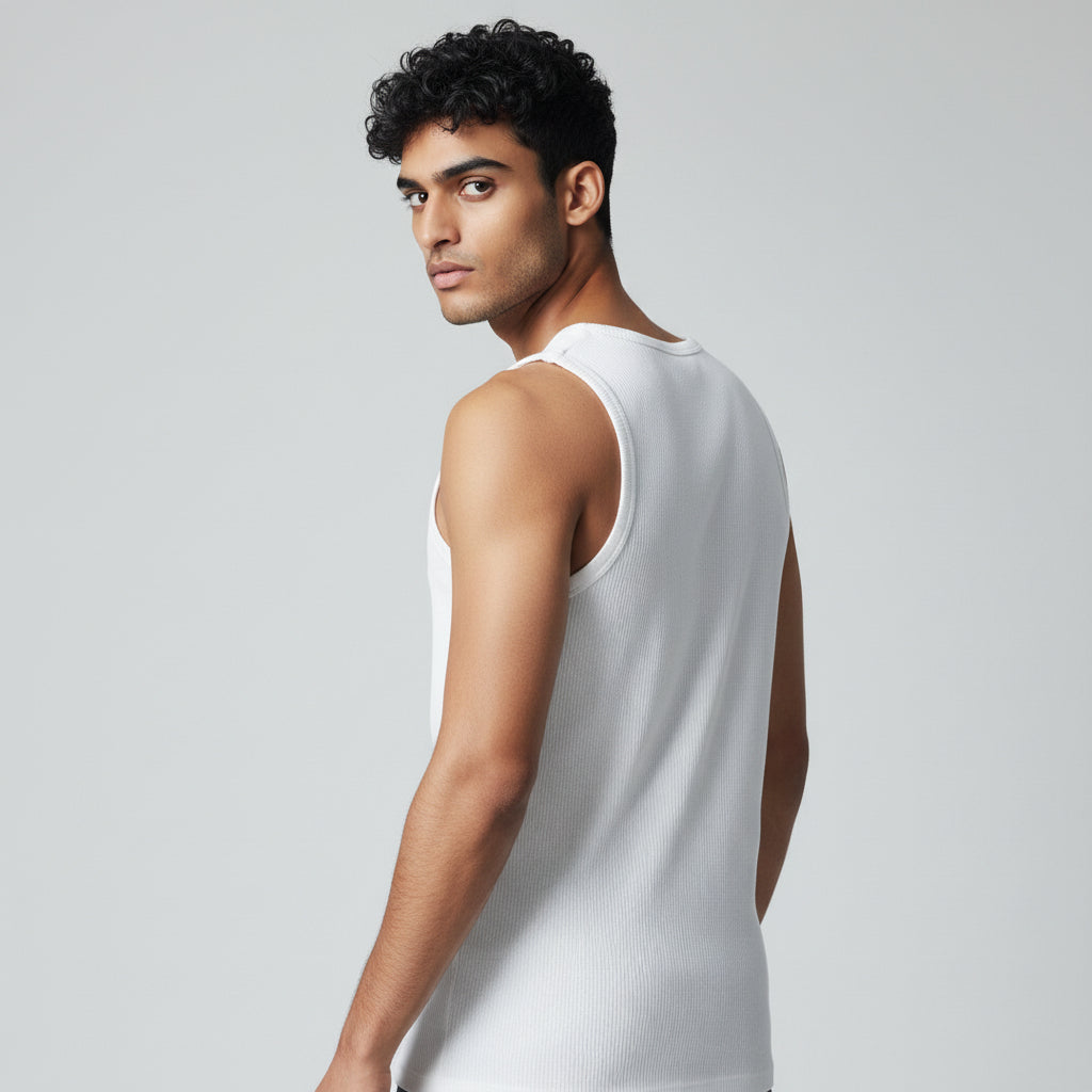 White Men's Sports Vest