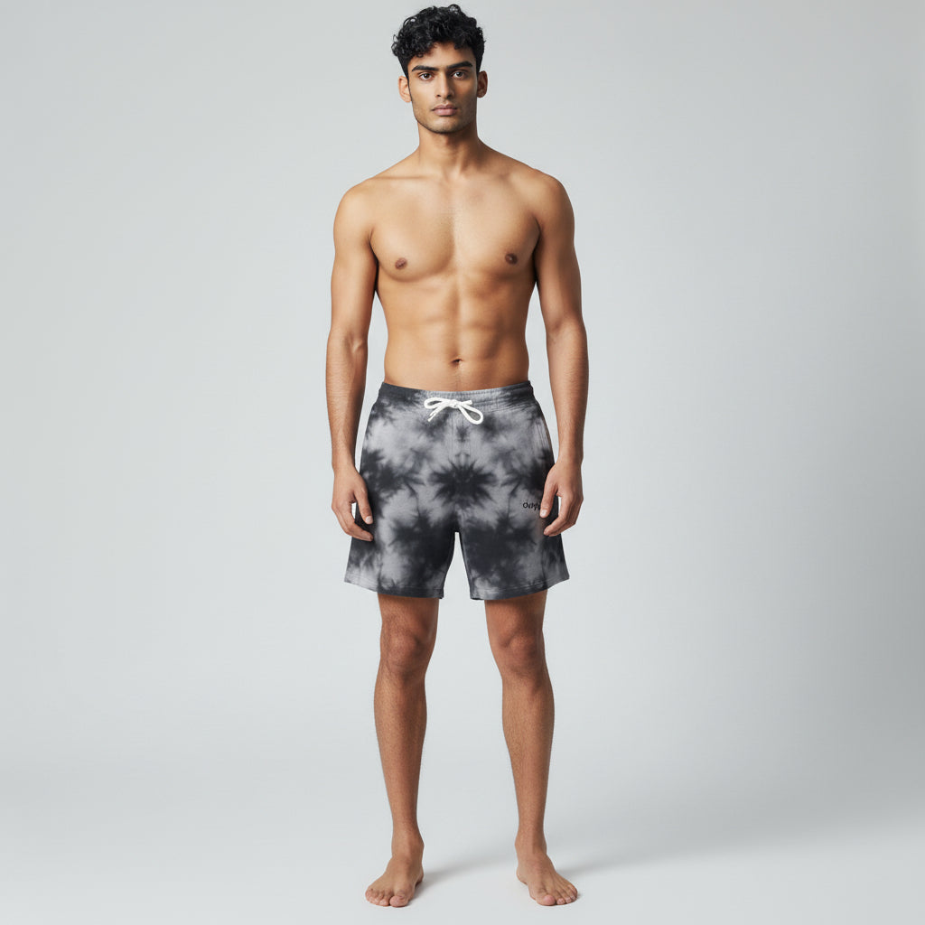 White Black Men's Shorts