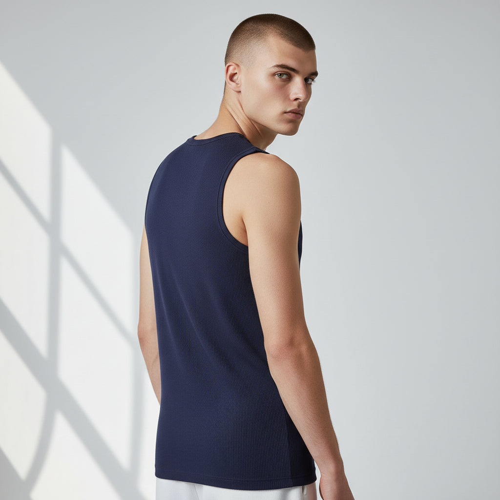 Navy Blue Men's Sports Vest