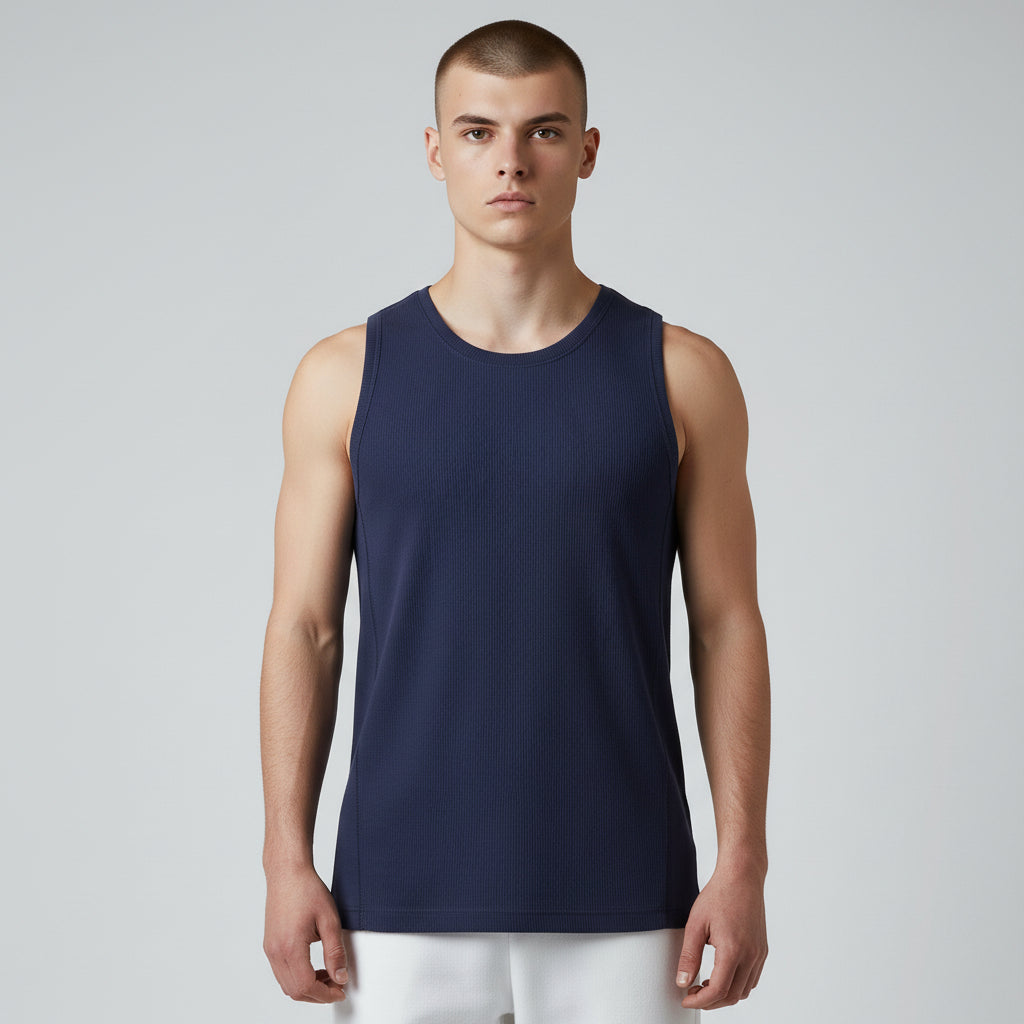 Navy Blue Men's Sports Vest