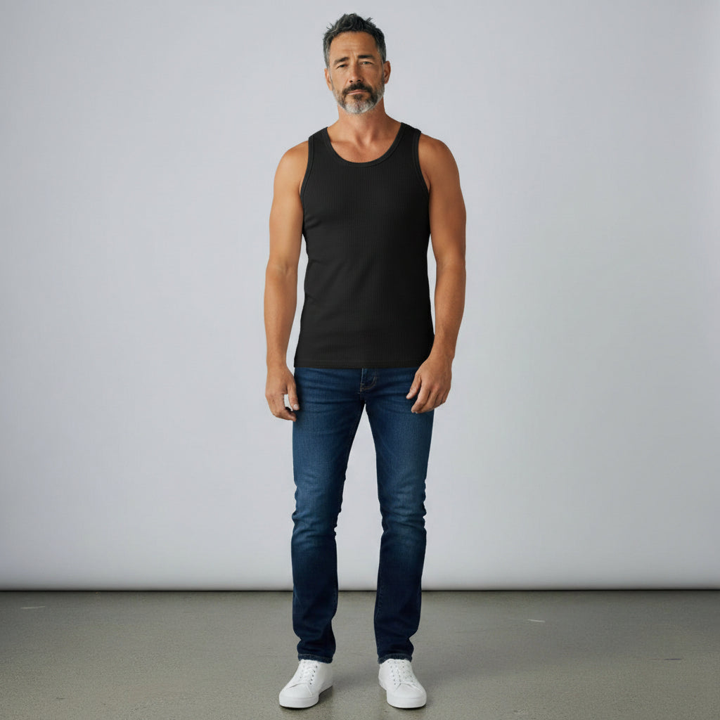 Black Men's Sports Vest